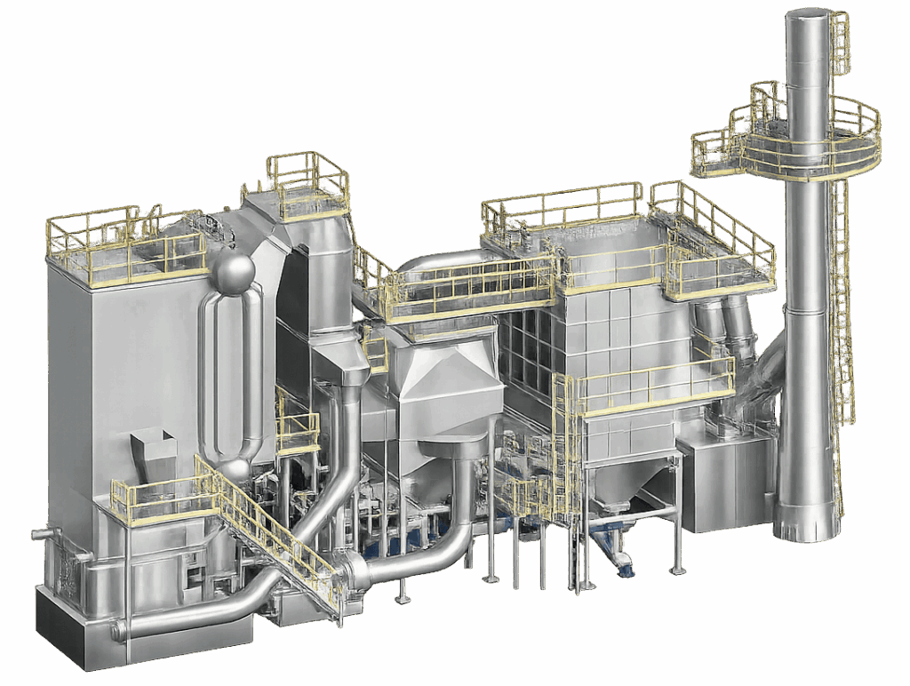 HÌNH ẢNH 3D CỦA LÒ HƠI TẦNG SÔI