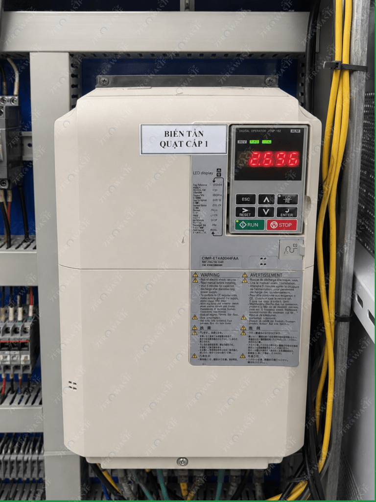 biến tần quạt cấp 1 trong lò hơi