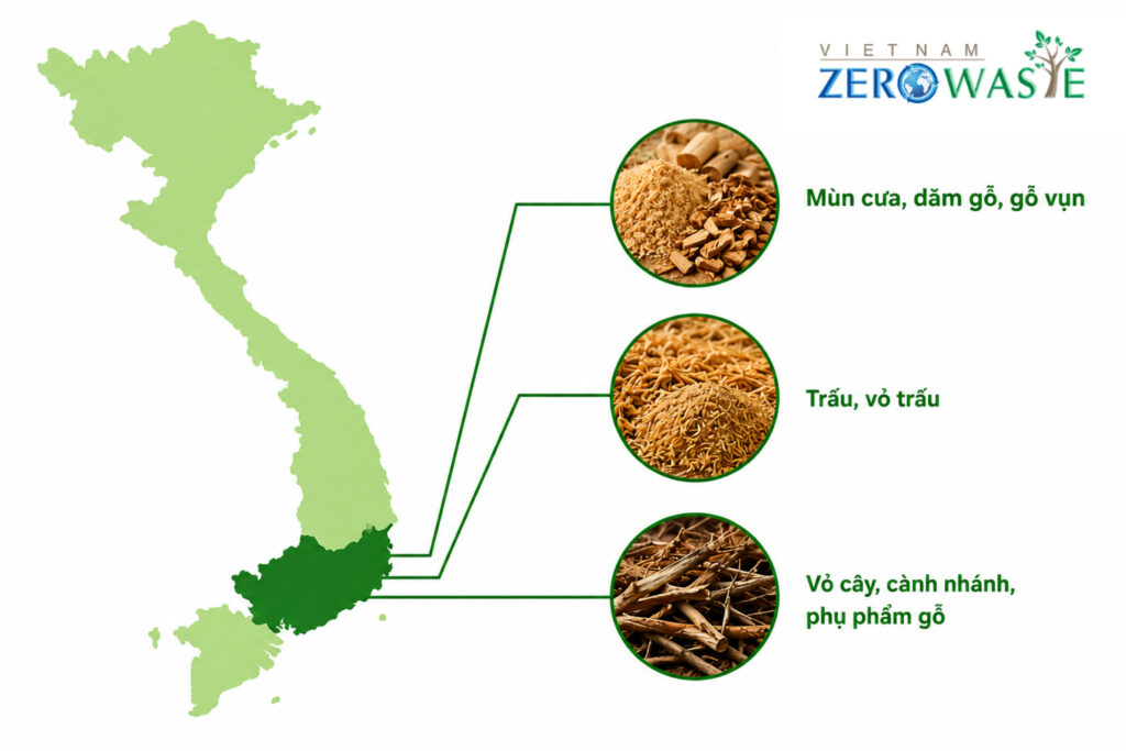 nhiên liệu biomass vùng đông nam bộ